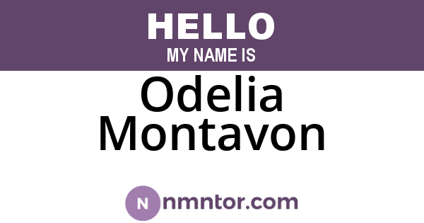 Odelia Montavon