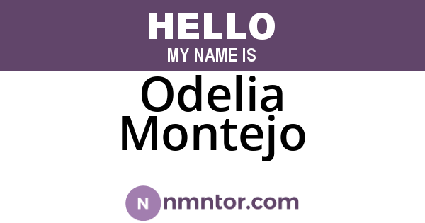 Odelia Montejo