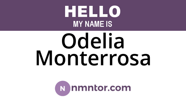 Odelia Monterrosa