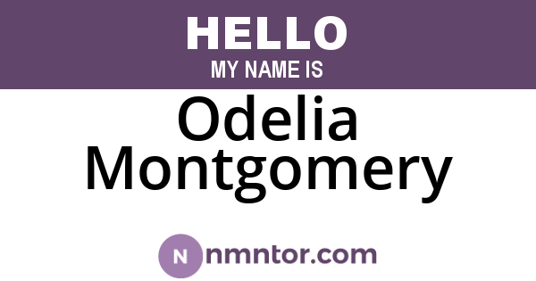 Odelia Montgomery