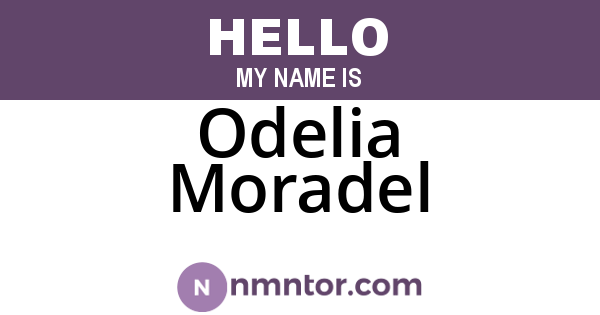 Odelia Moradel