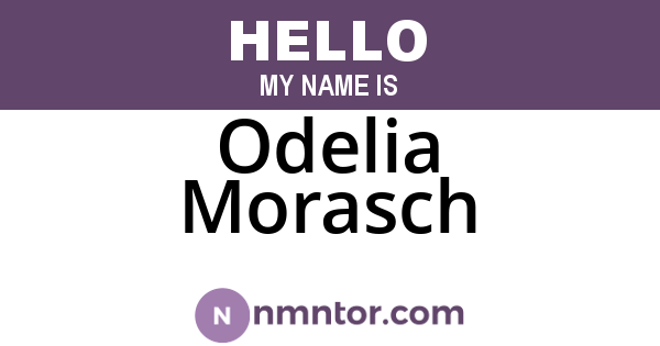 Odelia Morasch