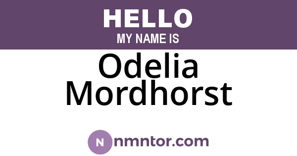 Odelia Mordhorst