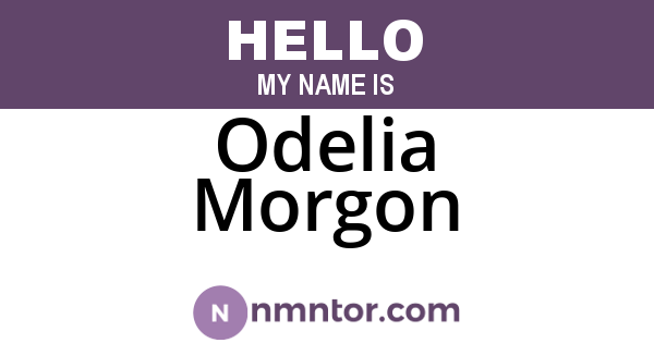 Odelia Morgon