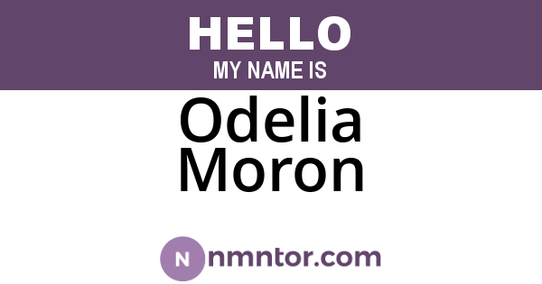 Odelia Moron