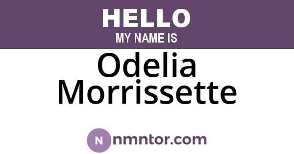 Odelia Morrissette