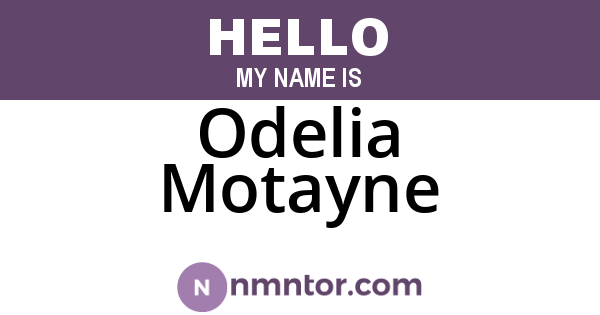 Odelia Motayne