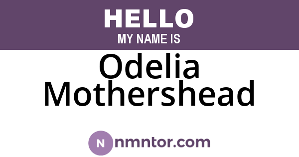 Odelia Mothershead