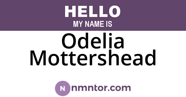 Odelia Mottershead
