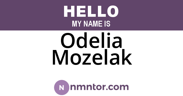 Odelia Mozelak