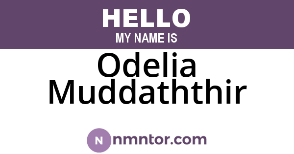 Odelia Muddaththir