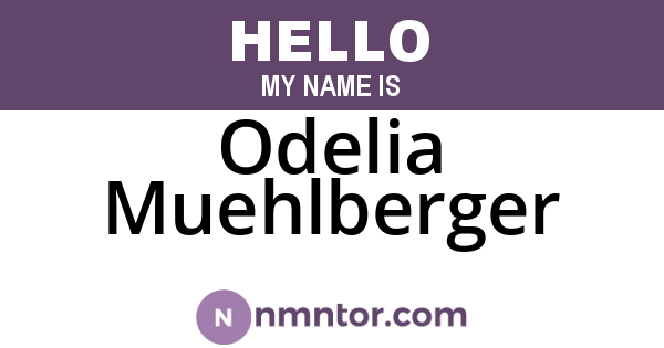 Odelia Muehlberger