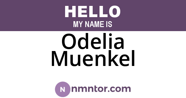 Odelia Muenkel