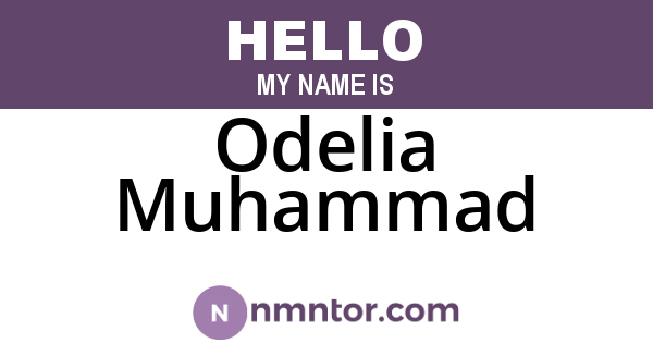 Odelia Muhammad