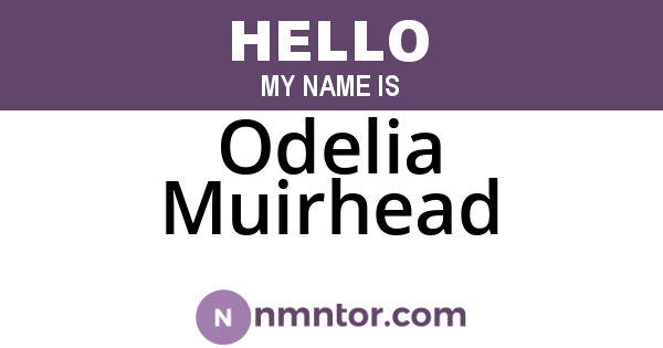 Odelia Muirhead