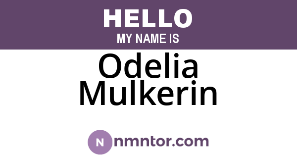 Odelia Mulkerin