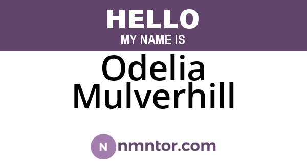 Odelia Mulverhill