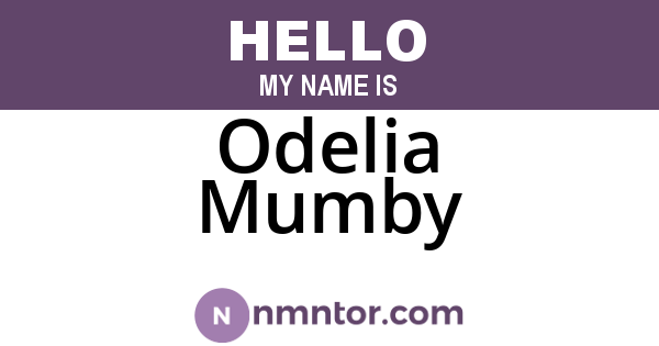 Odelia Mumby