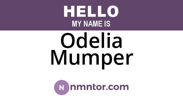 Odelia Mumper