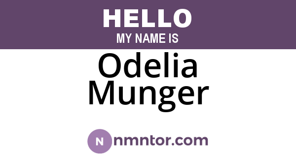 Odelia Munger
