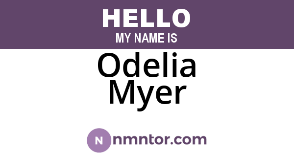 Odelia Myer