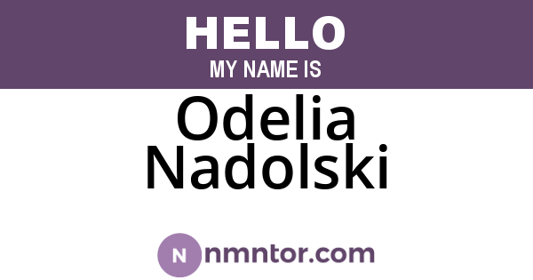 Odelia Nadolski