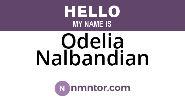 Odelia Nalbandian