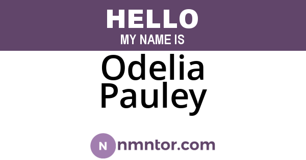 Odelia Pauley