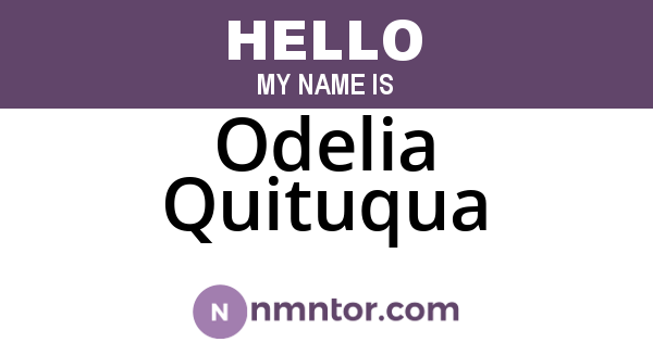 Odelia Quituqua