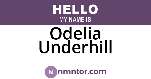 Odelia Underhill
