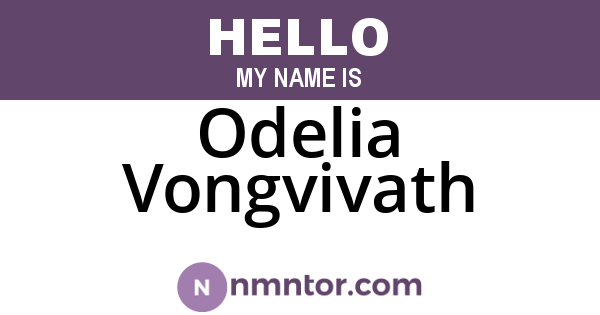Odelia Vongvivath