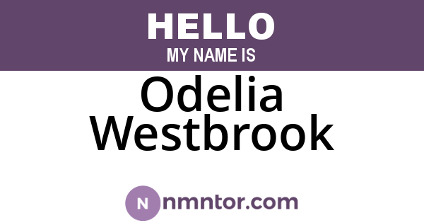 Odelia Westbrook