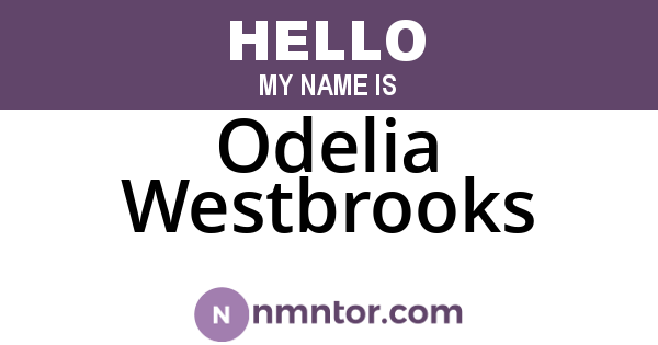 Odelia Westbrooks