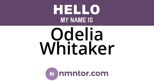 Odelia Whitaker