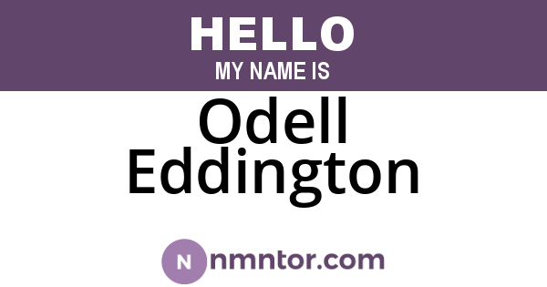 Odell Eddington