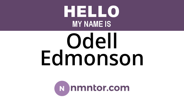 Odell Edmonson