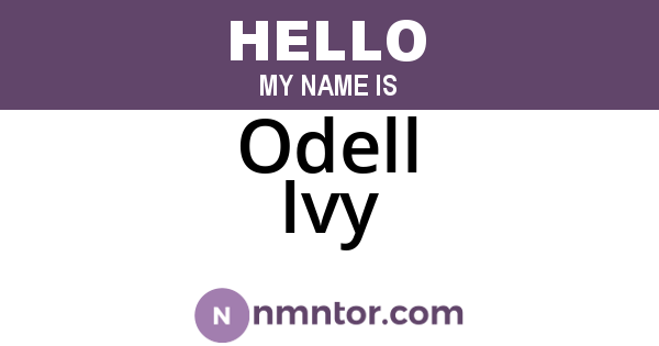 Odell Ivy