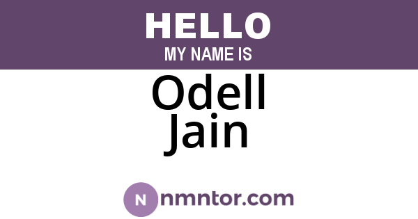 Odell Jain