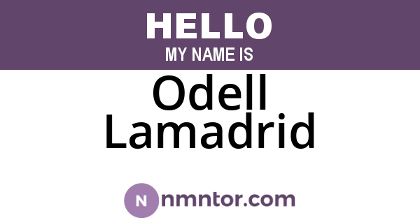 Odell Lamadrid