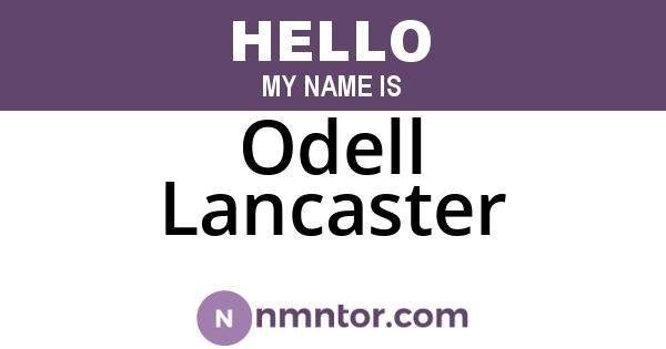 Odell Lancaster