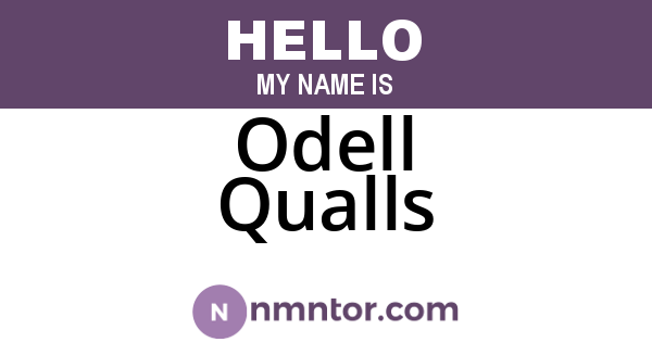 Odell Qualls
