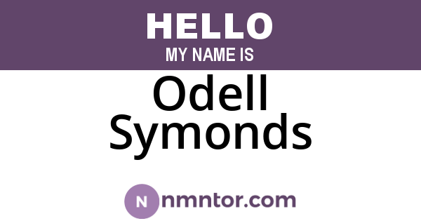 Odell Symonds