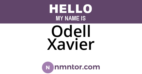 Odell Xavier