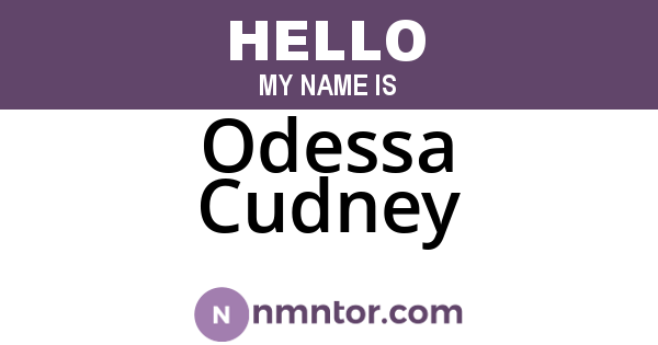Odessa Cudney