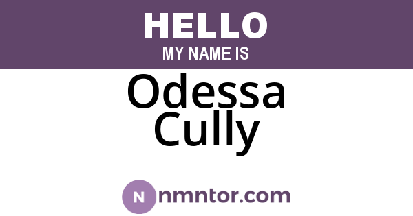 Odessa Cully