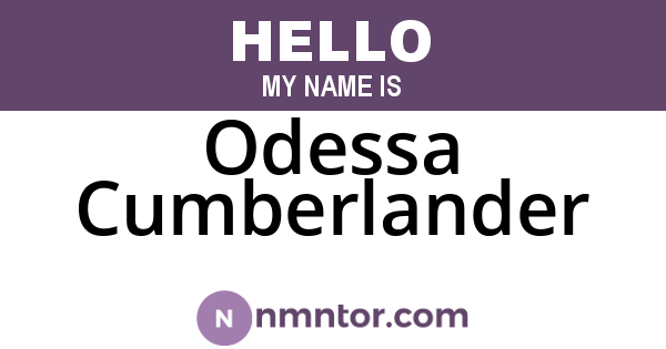 Odessa Cumberlander