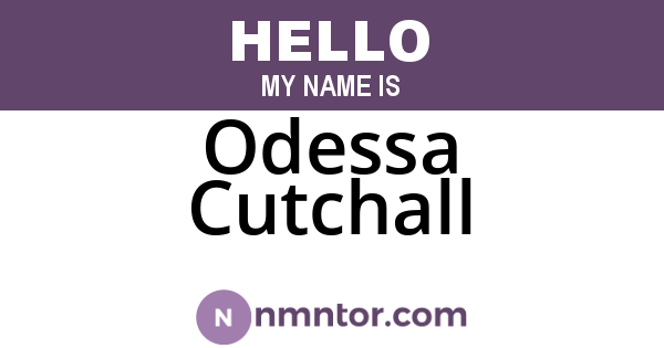 Odessa Cutchall