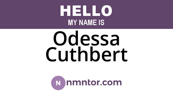 Odessa Cuthbert