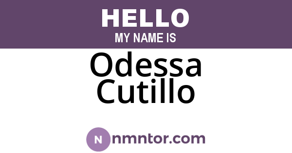 Odessa Cutillo