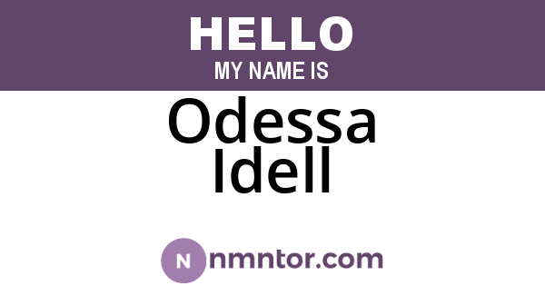 Odessa Idell